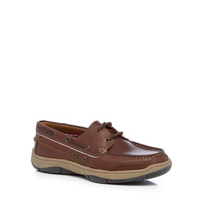 Maine New England Brown 'Roux 2' boat shoes